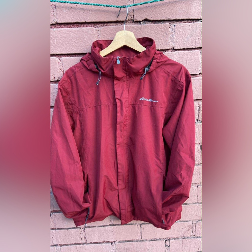 Eddie Bauer Burgundy and Charcoal Jacket